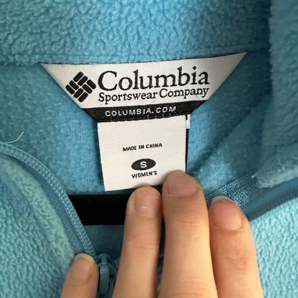 Columbia Womens Fleece Jacket Size S Full Zip Blue - Picture 2 of 3